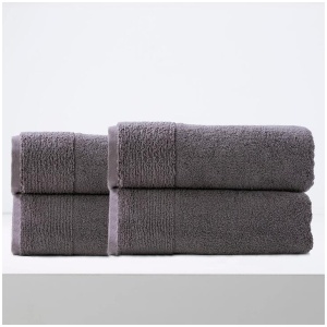 Aireys 650 GSM Zero Twist 4 Pack Nickel Bath Sheet by Renee Taylor