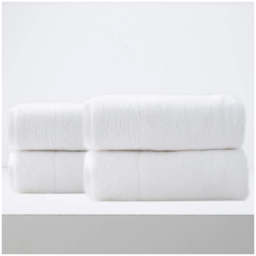 Aireys 650 GSM Zero Twist 4 Pack Snow Bath Sheet by Renee Taylor