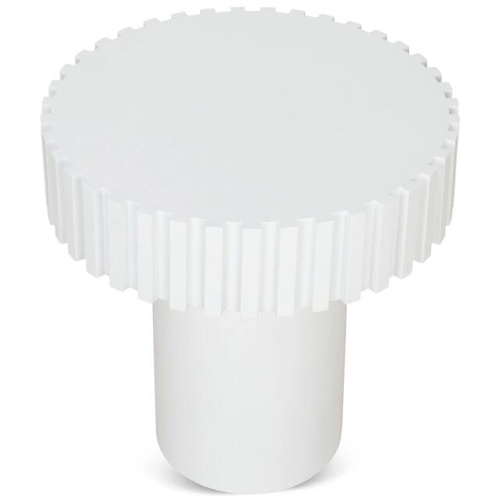 Alfaro 50cm Round Side Table - Full White by Interior Secrets - AfterPay Available