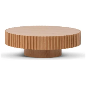 Alfaro Oak Round Coffee Table - Natural by Interior Secrets - AfterPay Available