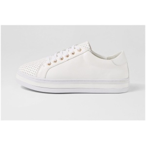 Alfie & Evie Paradise Al White Leather White Sneakers Womens Shoes Casual Casual Sneakers