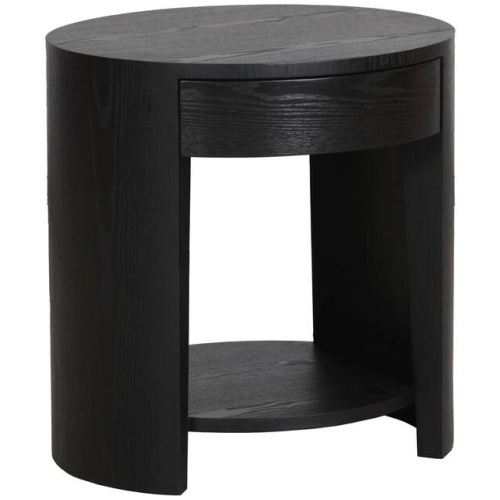 Aliya 55cm Side Table - Full Black by Interior Secrets - AfterPay Available