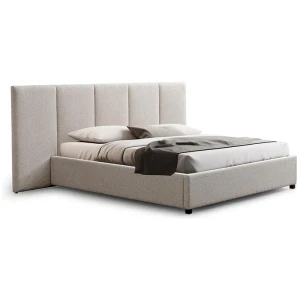 Amado King Bed Frame - Clay Grey with Storage by Interior Secrets - AfterPay Available