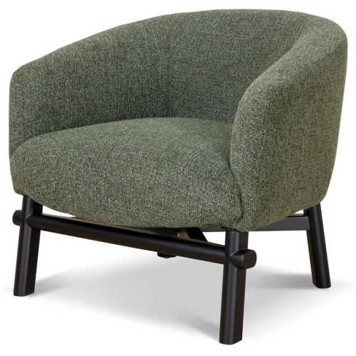 Amity Fabric Armchair - Coral Dark Green by Interior Secrets - AfterPay Available