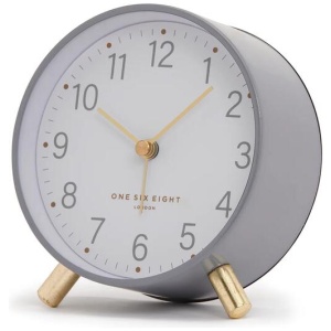 Angelina Silent Alarm Clock - Grey by Interior Secrets - AfterPay Available