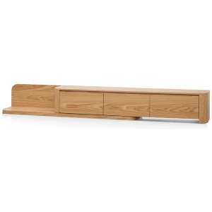 Anna Extendable TV Entertainment Unit - Natural Oak by Interior Secrets - AfterPay Available
