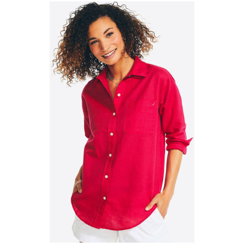 Annabel Linen Boyfriend Shirt