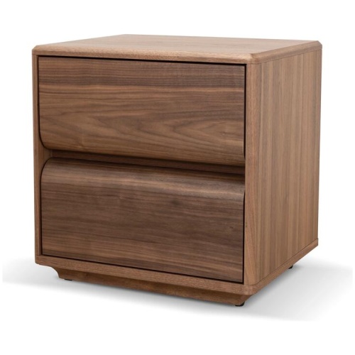 Annika 50cm Bedside Table - Walnut by Interior Secrets - AfterPay Available