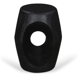 Antica 40cm Round Side Table - Full Black by Interior Secrets - AfterPay Available