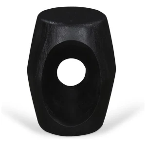 Antica 40cm Round Side Table - Full Black by Interior Secrets - AfterPay Available