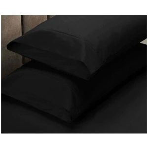 Apartmento 225TC Fitted Sheet Set King Black plus 2 Pillowcases