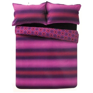Apartmento Miami Magenta Reversible Polyester Cotton Quilt Cover Set King