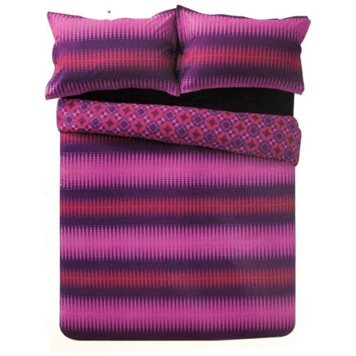 Apartmento Miami Magenta Reversible Polyester Cotton Quilt Cover Set King