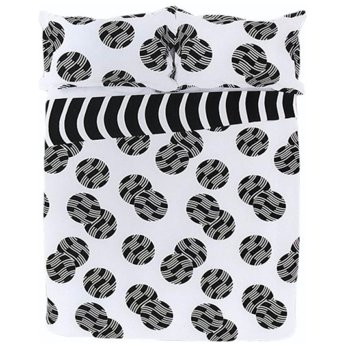 Apartmento Ontario Reversible Quilt Cover Set BLACK Queen