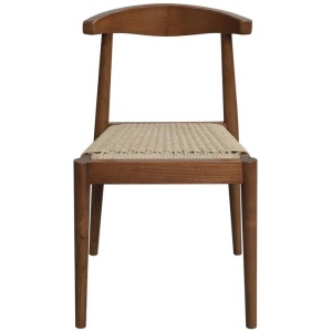 Arden Solid Oak Dining Chair with Loom (Almond)