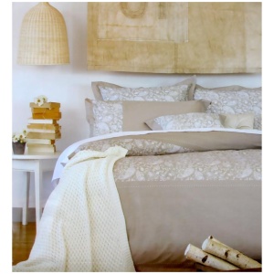Ardor 225TC Cotton Rich Paisley Stone Quilt Cover Set Queen