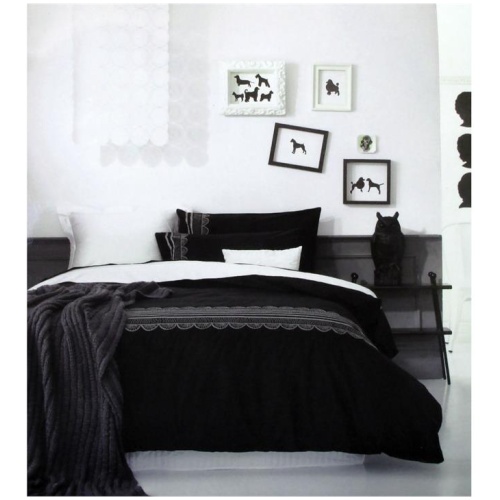 Ardor Evie Black Quilt Cover Set KING