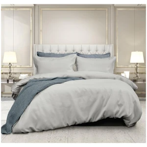 Ardor Florence Waffle Silver Quilt Cover Set King