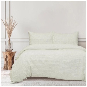 Ardor Johan Natural Jersey Marle Quilt Cover Set Queen
