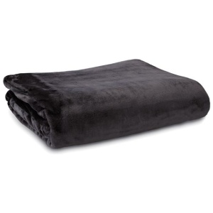 Ardor Lucia Luxury Push Blanket Charcoal Super King
