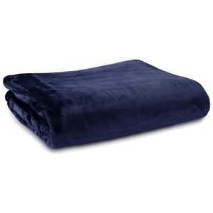 Ardor Lucia Luxury Push Blanket Navy King