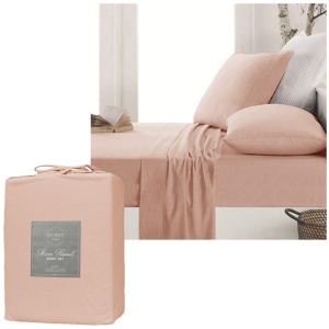 Ardor Micro Flannel Sheet Set Dusty Pink Mega Queen