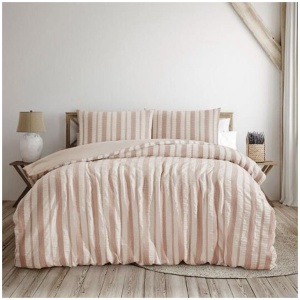 Ardor Seersucker Quilt Cover Set Lisbon Shell Queen