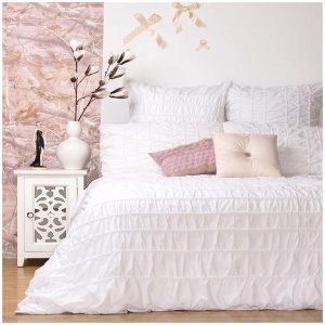 Ardor Tuscany White Quilt Cover Set QUEEN