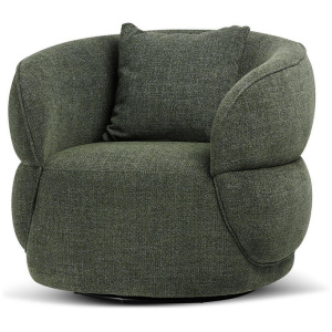 Arima Swivel Armchair - Moss Green by Interior Secrets - AfterPay Available