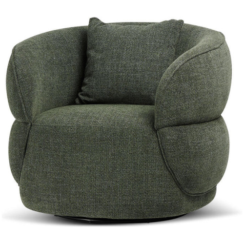 Arima Swivel Armchair - Moss Green by Interior Secrets - AfterPay Available