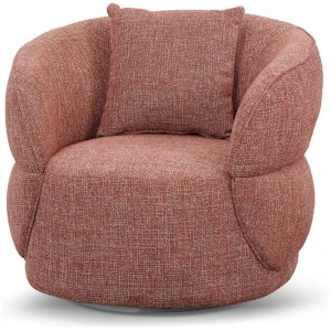 Arima Swivel Armchair - Moss Rust Orange by Interior Secrets - AfterPay Available