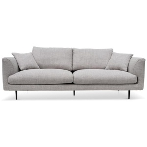 Arlette 4 Seater Fabric Sofa - Passive Grey by Interior Secrets - AfterPay Available