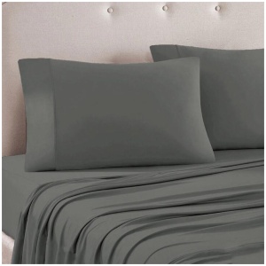 Art Terrace Microfiber Sheet Set Queen 33cm Wall Grey