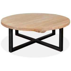 Arthur Reclaimed 100cm Round Coffee Table by Interior Secrets - AfterPay Available