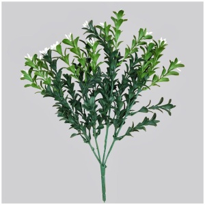 Artificial Flowering Boxwood Stem 30cm
