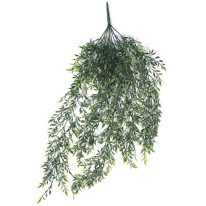Artificial Hanging Ruscus Leaf Plant UV Resistant 90cm