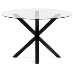 Arya 119cm Round Glass Dining Table by Interior Secrets - AfterPay Available