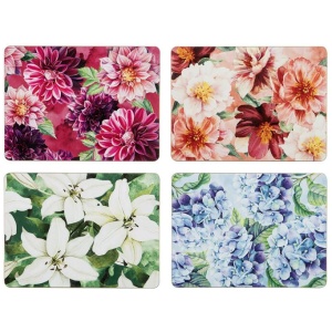 Ashdene Bold Blooms Assorted Set of 4 Placemats