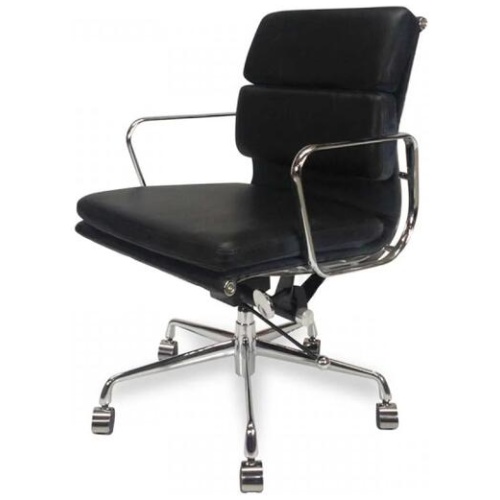 Ashton Low Back Office Chair - Black Leather by Interior Secrets - AfterPay Available
