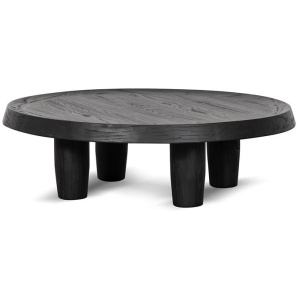 Auston 100cm Round Coffee Table - Black by Interior Secrets - AfterPay Available