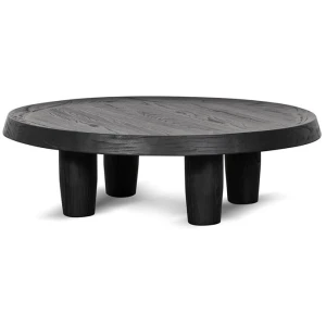 Auston 100cm Round Coffee Table - Black by Interior Secrets - AfterPay Available
