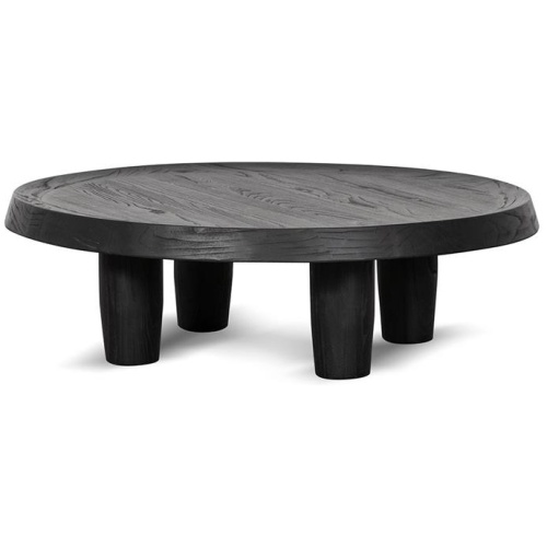 Auston 100cm Round Coffee Table - Black by Interior Secrets - AfterPay Available