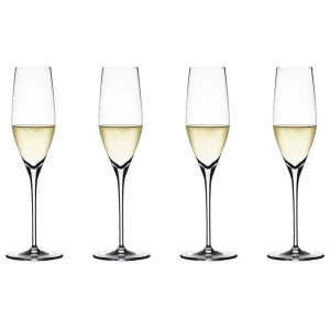 Authentis 4 Piece Crystal Glass Champagne Flute Set by Spiegelau