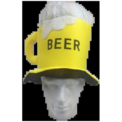 BEER HAT Drinking Mug Party Costume Accessory Fancy Dress Cap Halloween Unisex