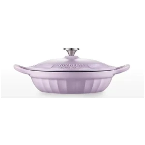 BUYDEEM CP581 Enameled Cast Iron Dutch Oven Purple