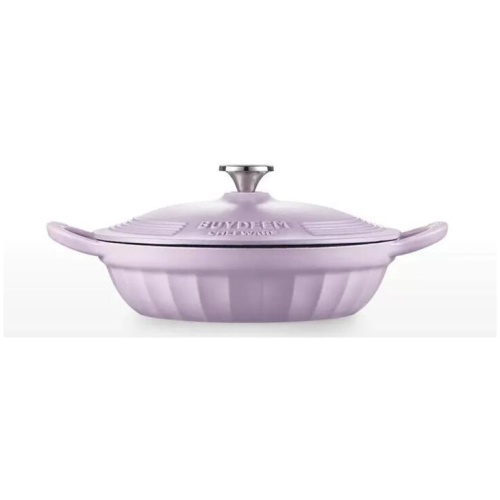 BUYDEEM CP581 Enameled Cast Iron Dutch Oven Purple