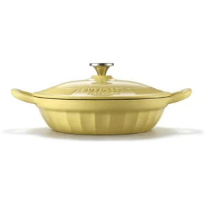 BUYDEEM CP581 Enameled Cast Iron Dutch Oven Yellow