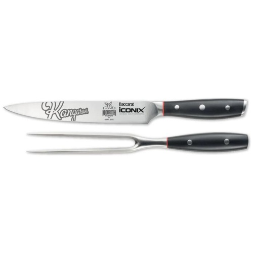 Baccarat iconiX Carving Knife Set AFL North Melbourne Kangaroos