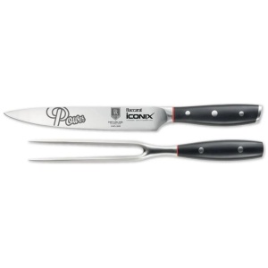 Baccarat iconiX Carving Knife Set AFL Port Adelaide Power