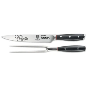 Baccarat iconiX Carving Knife Set AFL Port Adelaide Power